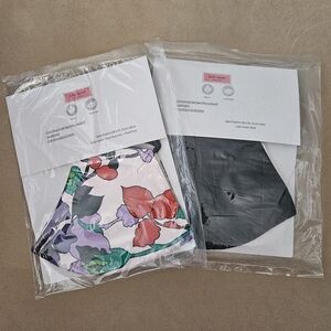 Kate Spade Floral and Black Face Mask Set